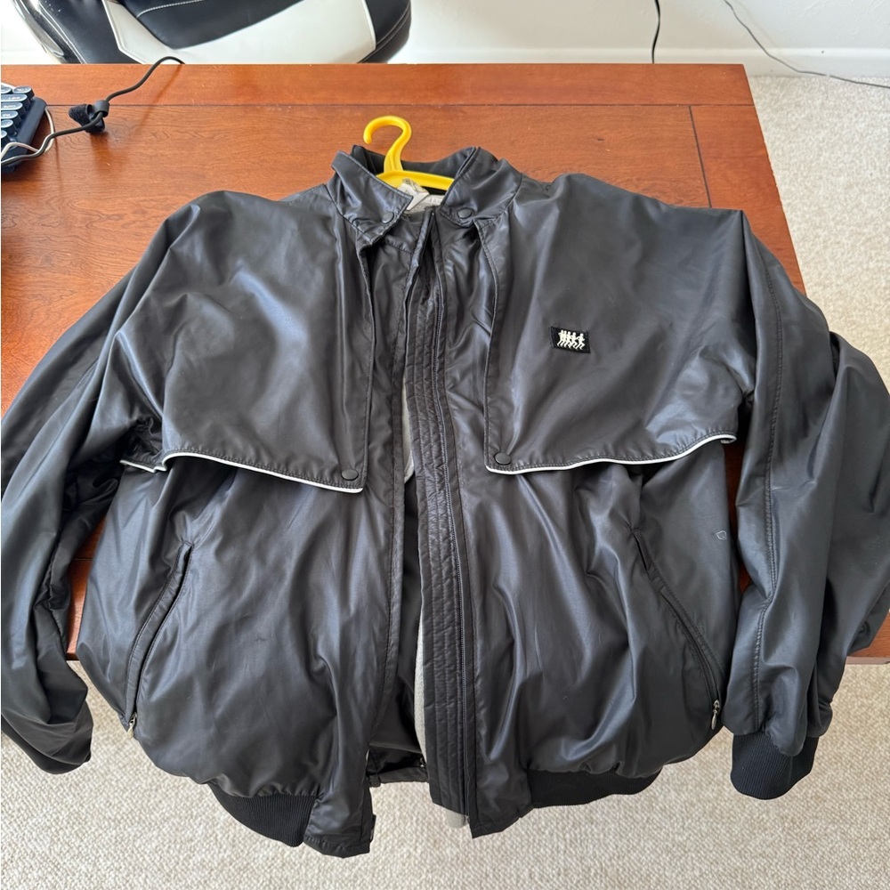 Unique Vintage Black Windbreaker Jacket and pants